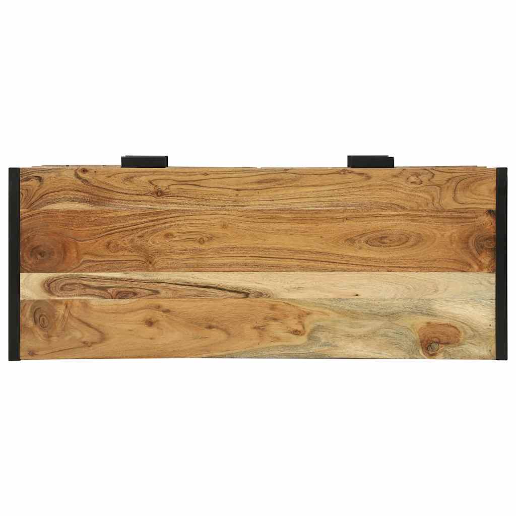 Konsolentisch Braun 90 x 35 x 80 cm massives Mangoholz