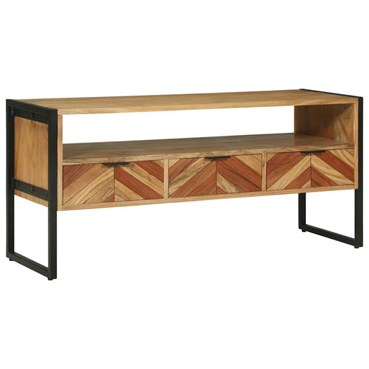 TV-Schränk Braun 100 x 35 x 50 cm Massivholz Akazie