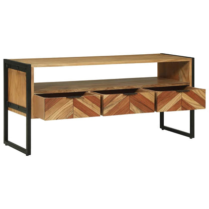 TV-Schränk Braun 100 x 35 x 50 cm Massivholz Akazie