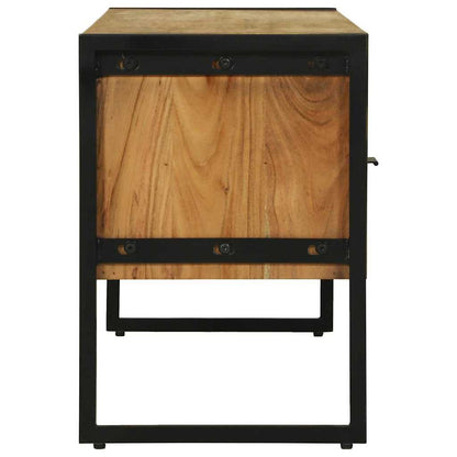 TV-Schränk Braun 100 x 35 x 50 cm Massivholz Akazie