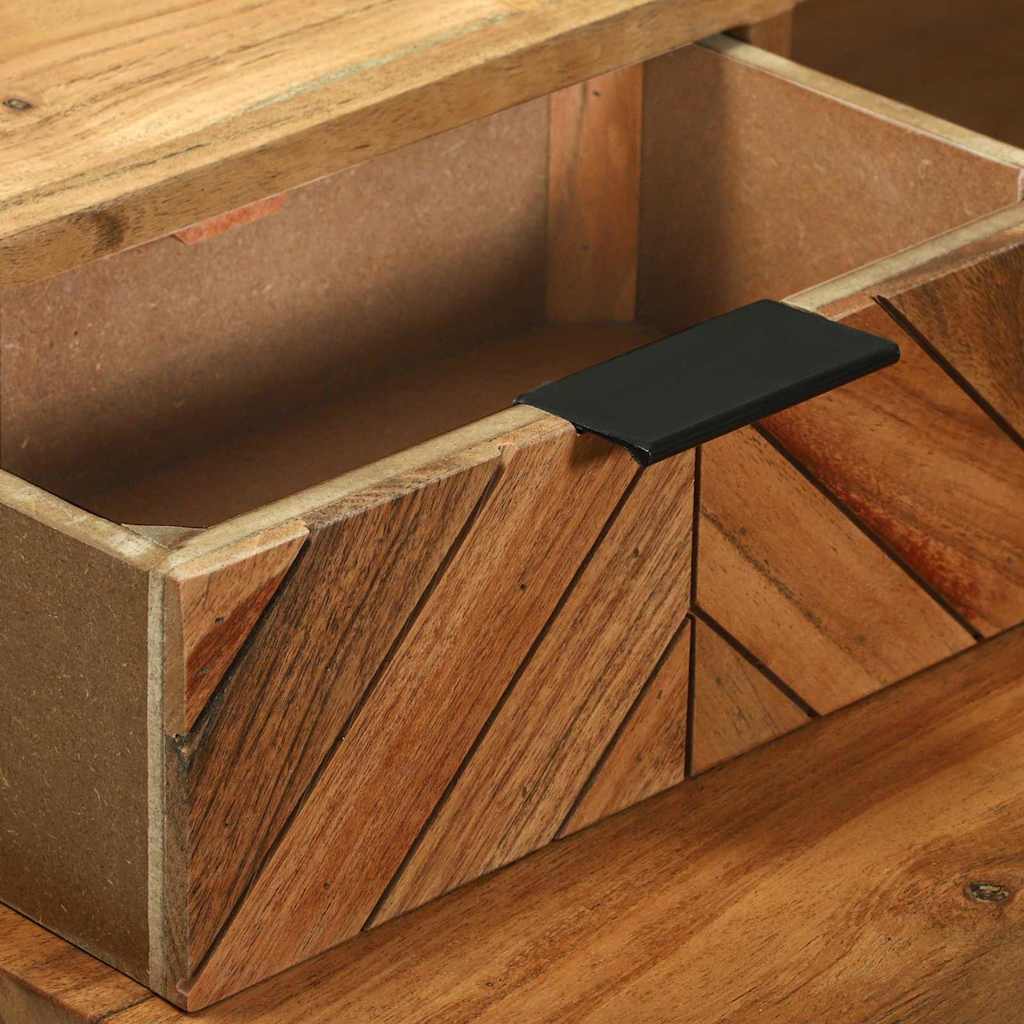 Schreibtisch Braun 110 x 50 x 87 cm Massivholz Akazie