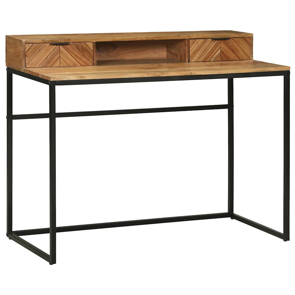 Schreibtisch Braun 110 x 50 x 87 cm Massivholz Akazie
