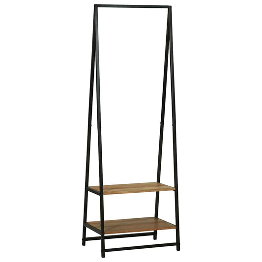 Kleiderständer Schwarz 60 x 45 x 180 cm Massivholz Akazie