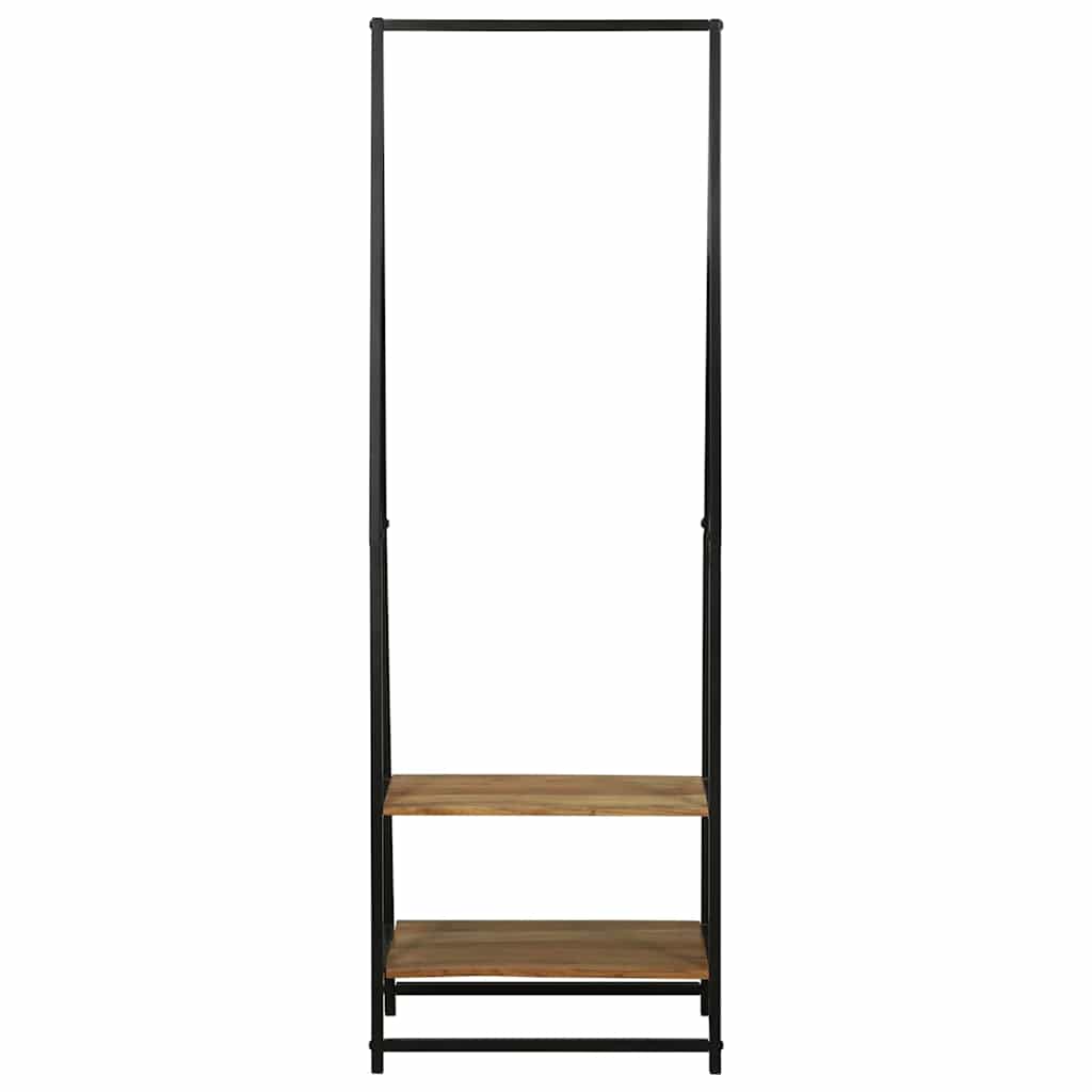 Kleiderständer Schwarz 60 x 45 x 180 cm Massivholz Akazie
