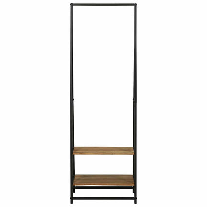 Kleiderständer Schwarz 60 x 45 x 180 cm Massivholz Akazie