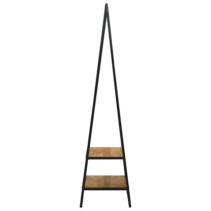 Kleiderständer Schwarz 60 x 45 x 180 cm Massivholz Akazie