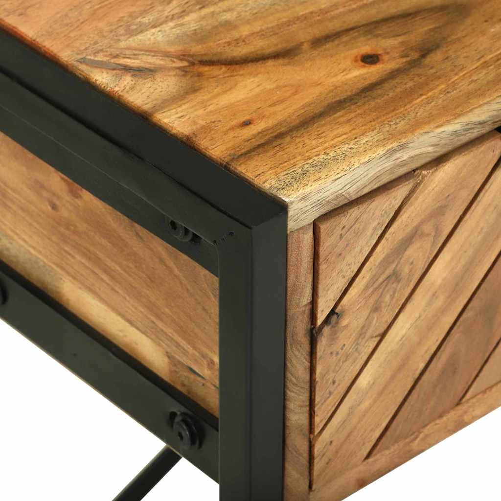 Schminktisch Braun 100 x 40 x 120 cm Massivholz Akazie