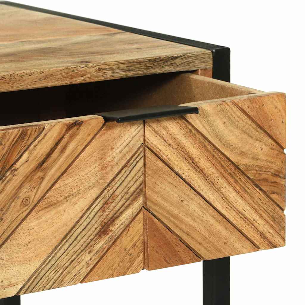 Schminktisch Braun 100 x 40 x 120 cm Massivholz Akazie