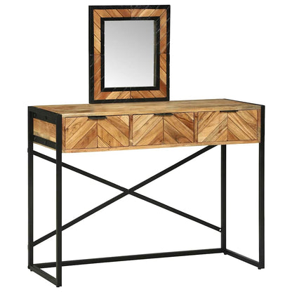 Schminktisch Braun 100 x 40 x 120 cm Massivholz Akazie