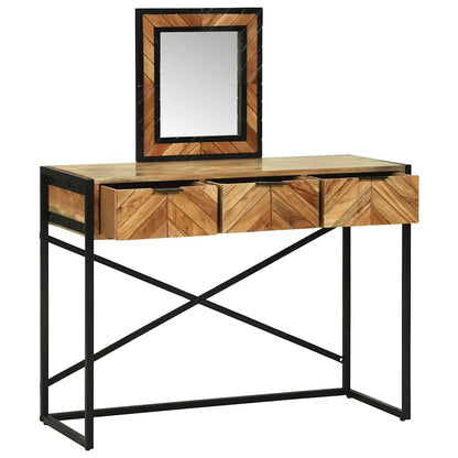 Schminktisch Braun 100 x 40 x 120 cm Massivholz Akazie