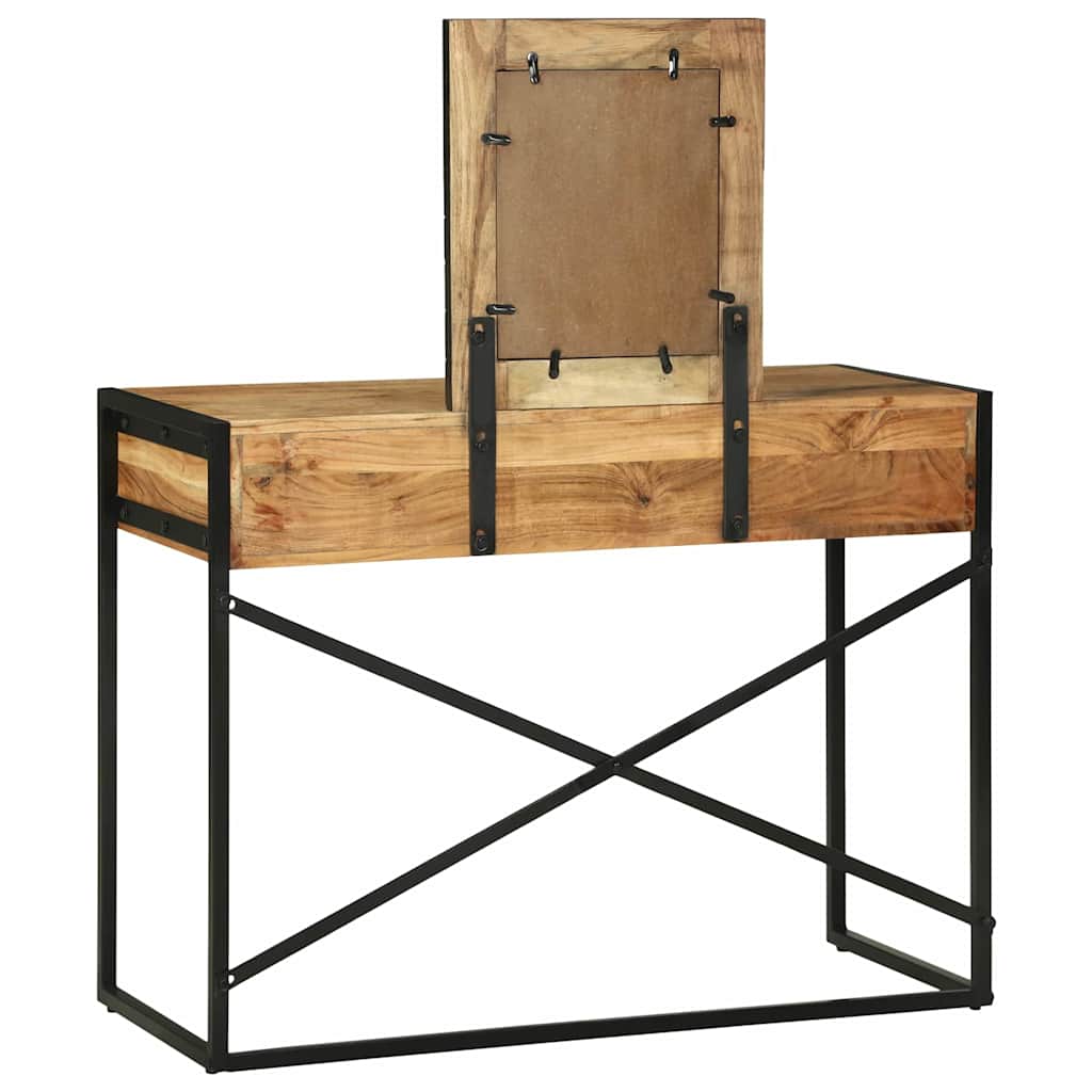 Schminktisch Braun 100 x 40 x 120 cm Massivholz Akazie