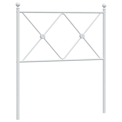 Sengegavl Metal Hvid 80 cm