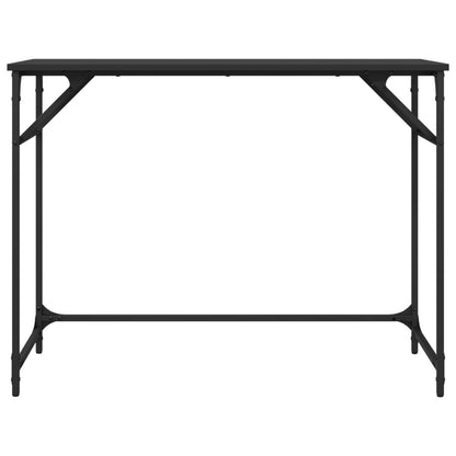 Schreibtisch Schwarz 100x45x76 cm Holzwerkstoff und Stahl