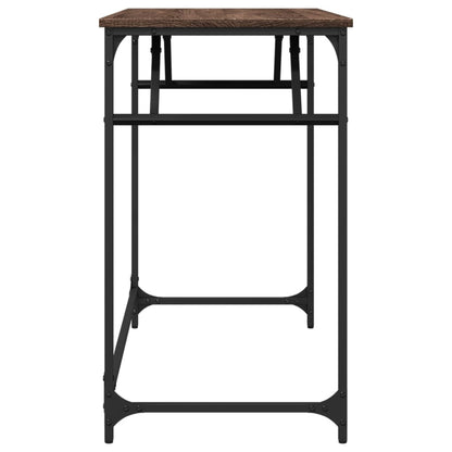 Schreibtisch Braun Eichen-Optik 100x45x76cm Holzwerkstoff Stahl