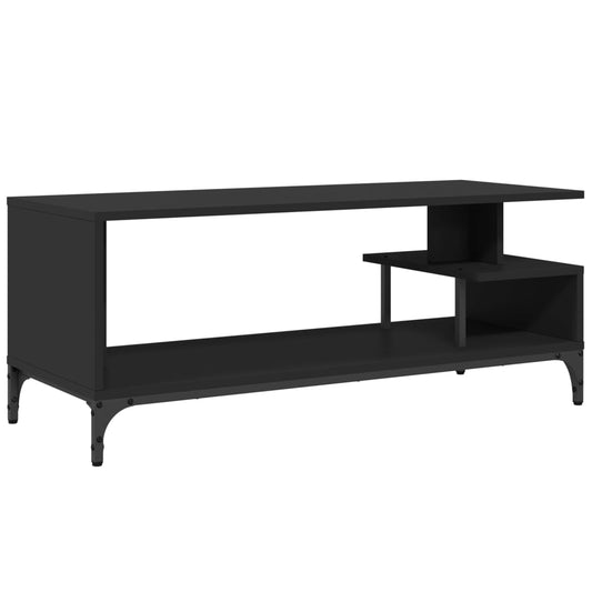 TV-skab Sort 102x40x41 cm Træmateriale og Stål