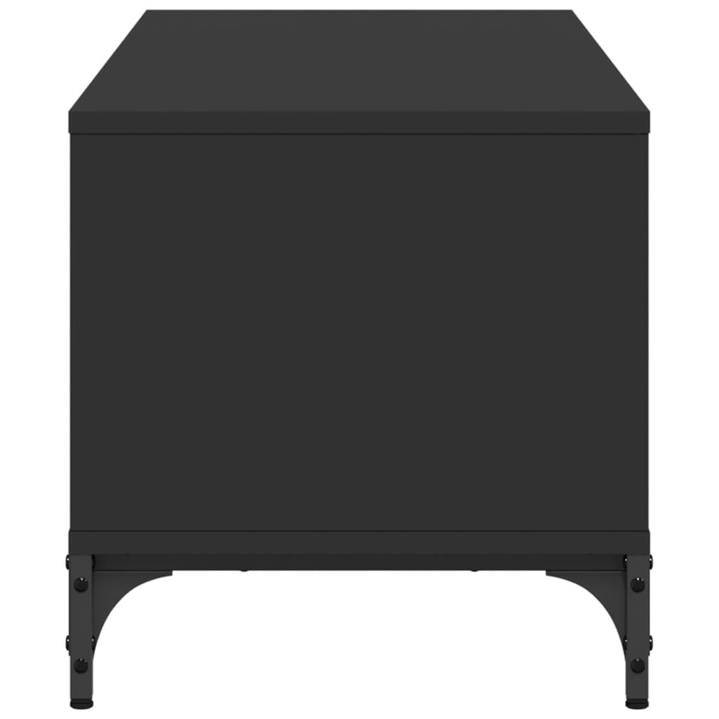 TV-skab Sort 102x40x41 cm Træmateriale og Stål