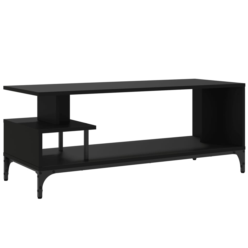 TV-skab Sort 102x40x41 cm Træmateriale og Stål