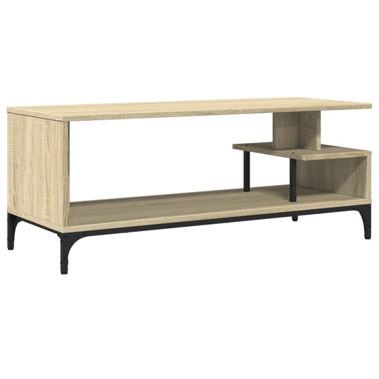 Tv-møbel Sonoma eg 102x40x41 cm træmateriale og stål