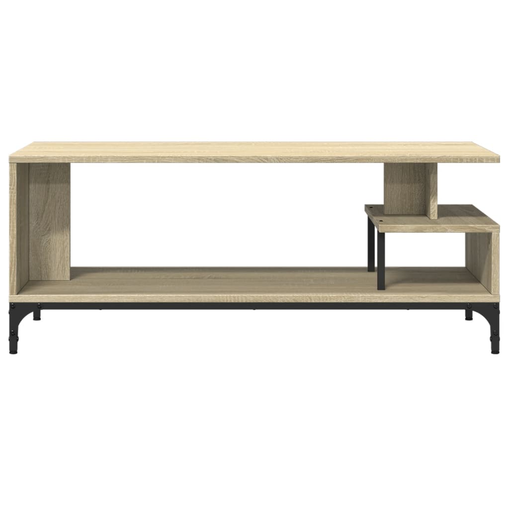 Tv-møbel Sonoma eg 102x40x41 cm træmateriale og stål