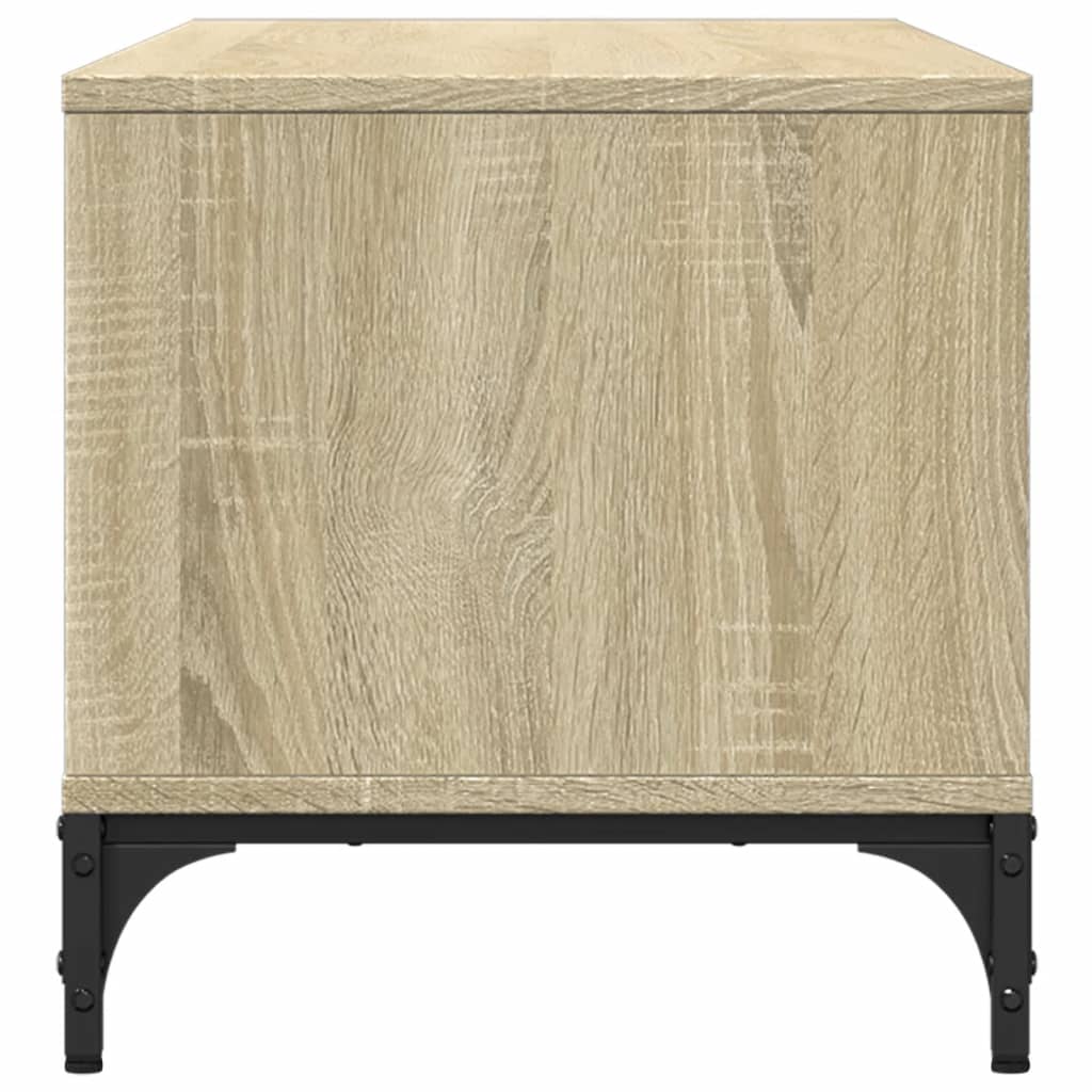 Tv-møbel Sonoma eg 102x40x41 cm træmateriale og stål