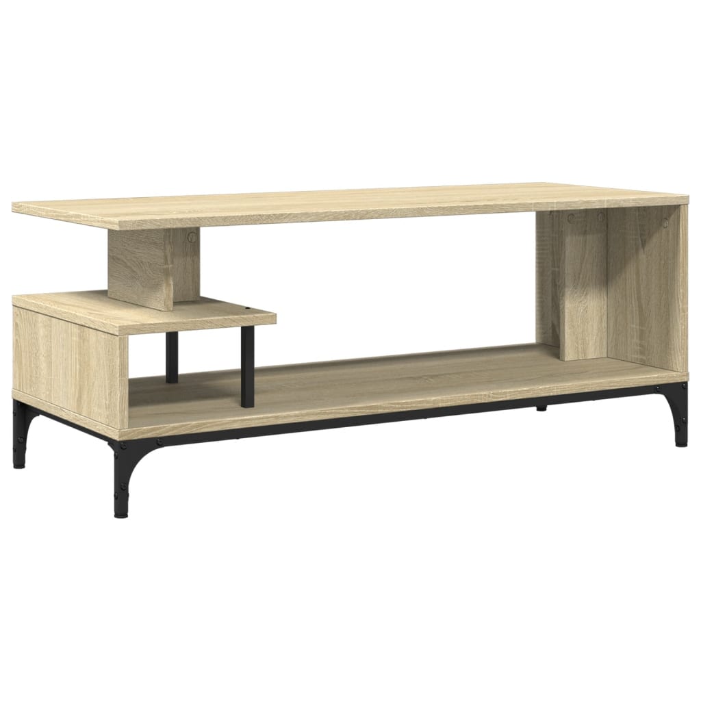 Tv-møbel Sonoma eg 102x40x41 cm træmateriale og stål