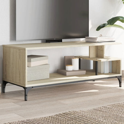 Tv-møbel Sonoma eg 102x40x41 cm træmateriale og stål