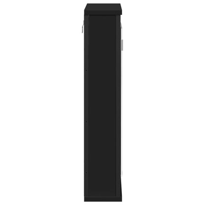 Bad-Spiegelschrank Schwarz 42x12x60 cm Holzwerkstoff