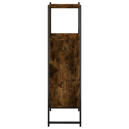 Badschrank Räuchereiche 33x33x120,5 cm Holzwerkstoff