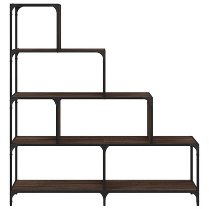 Reol 4 Etagers Brun Eg Look 139x33,5x149 cm