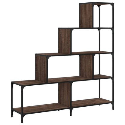 Reol 4 Etagers Brun Eg Look 139x33,5x149 cm