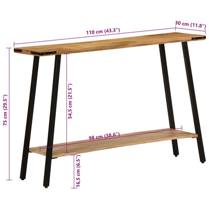 Konsolentisch 110x30x75 cm Massivholz Mango