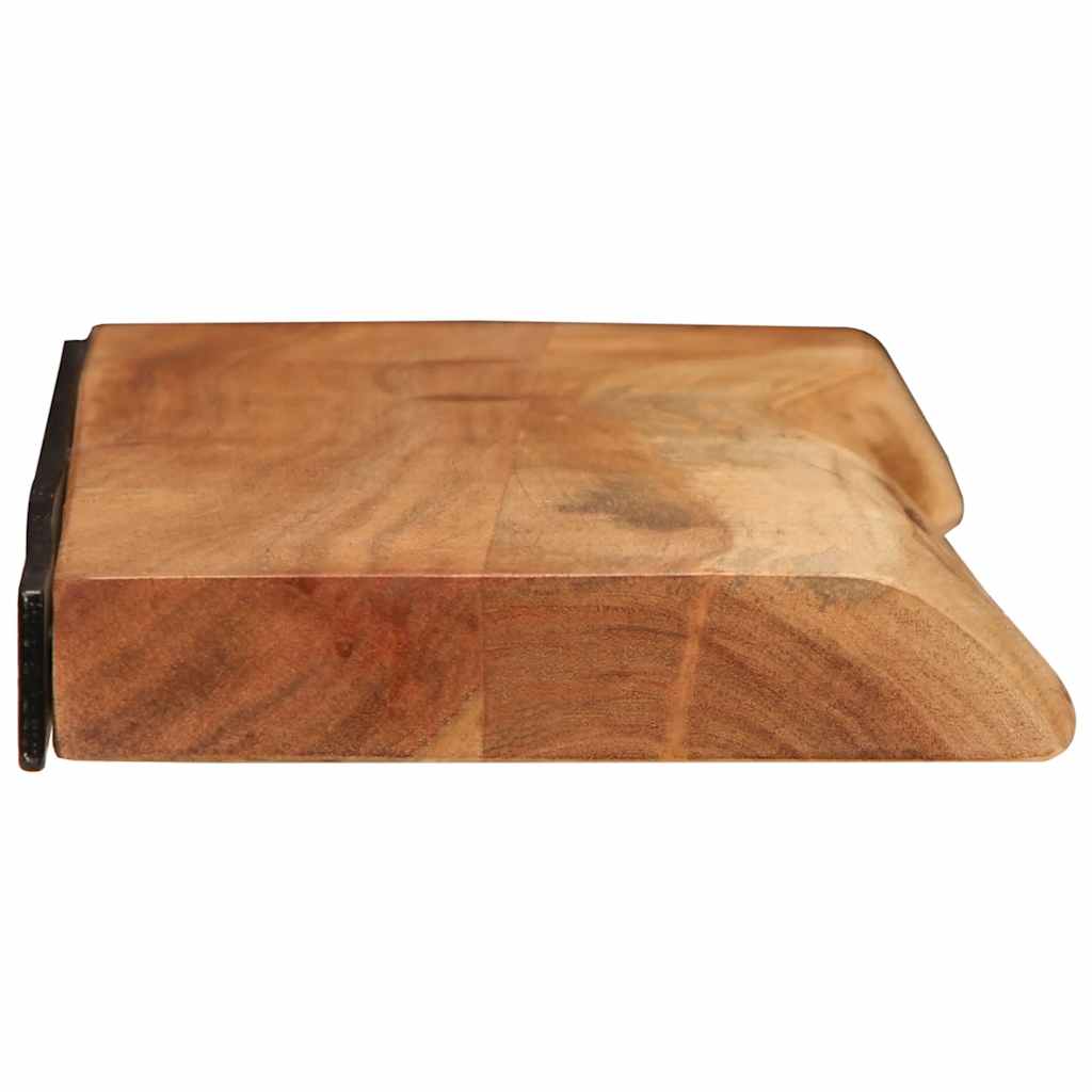 Wandregale 2 Stk. 80x20x3,5 cm Massivholz Akazie