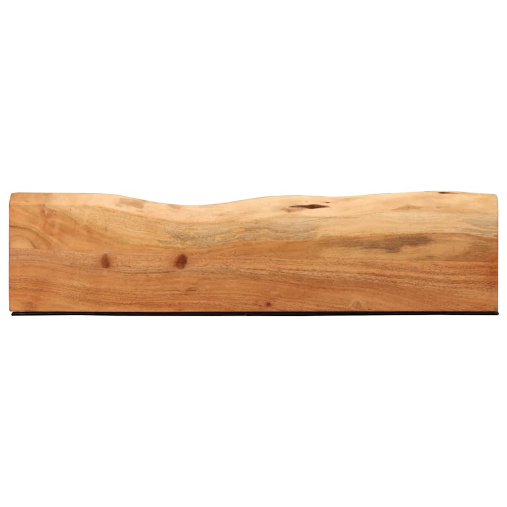 Wandregale 2 Stk. 80x20x3,5 cm Massivholz Akazie