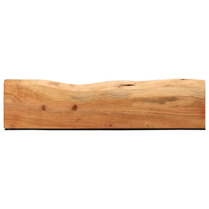 Wandregale 2 Stk. 80x20x3,5 cm Massivholz Akazie