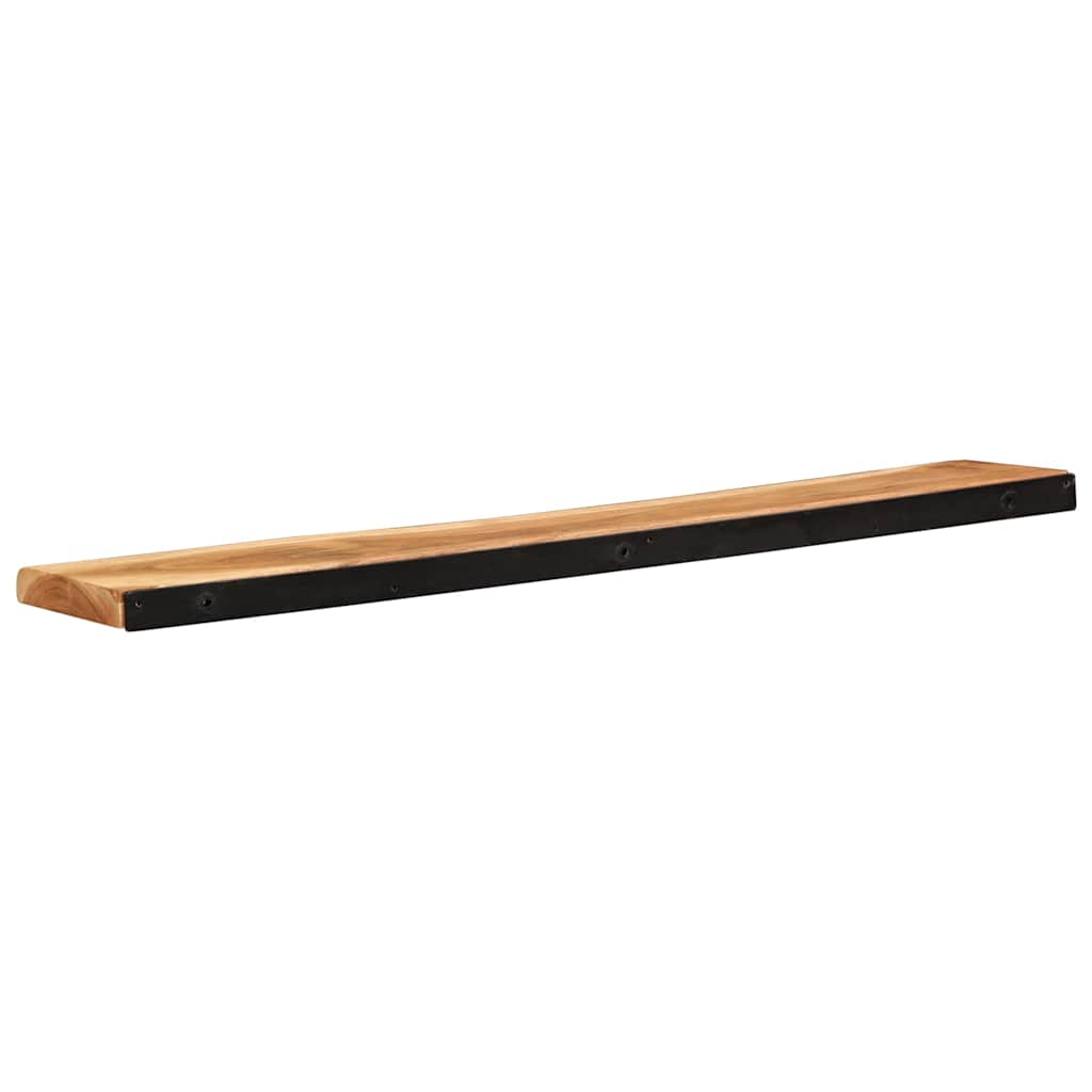 Wandregale 2 Stk. 100x20x3,5 cm Massivholz Akazie