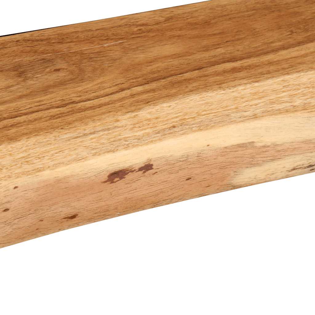 Wandregale 2 Stk. 100x20x3,5 cm Massivholz Akazie