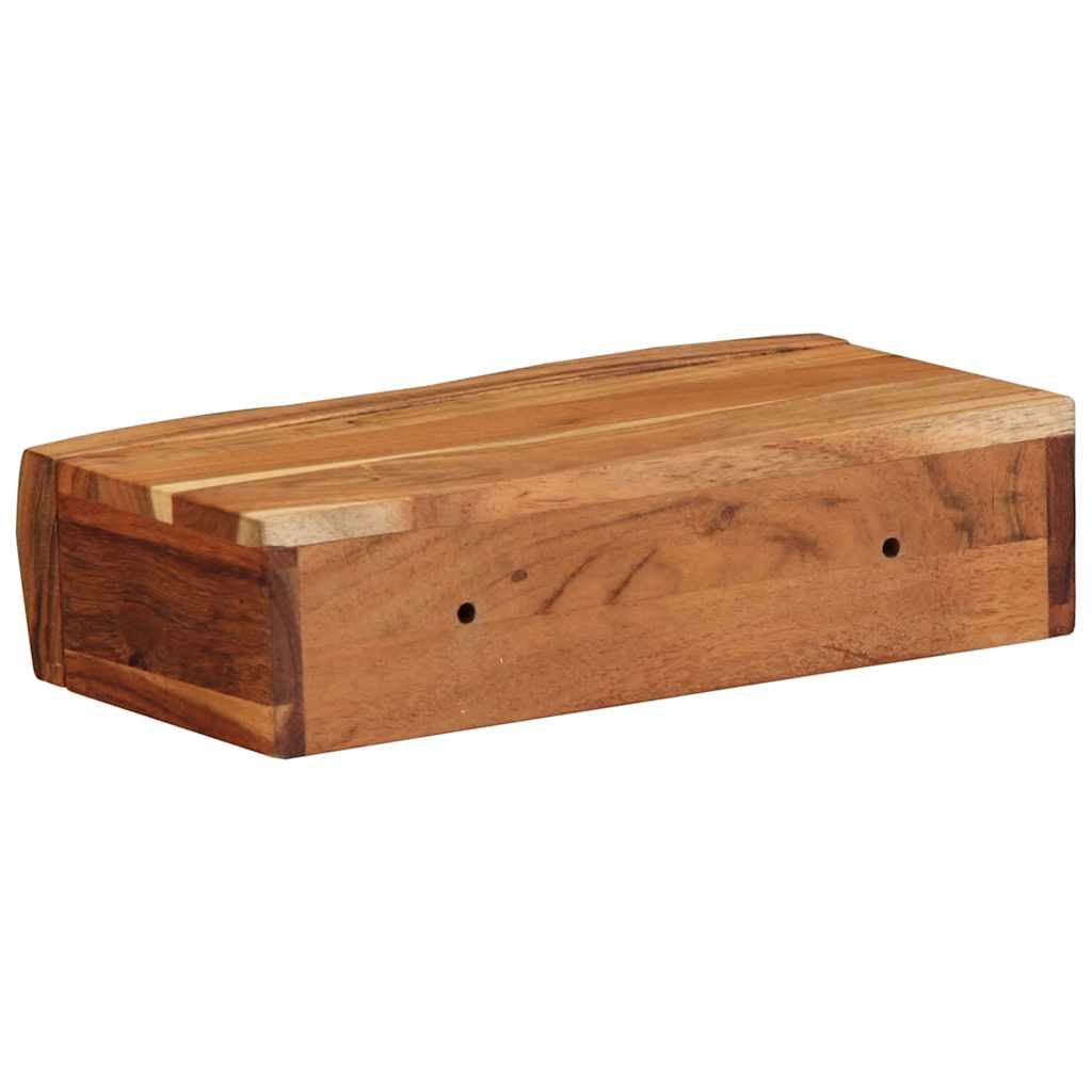 Wandregale 2 Stk. 30x17x8 cm Massivholz Akazie
