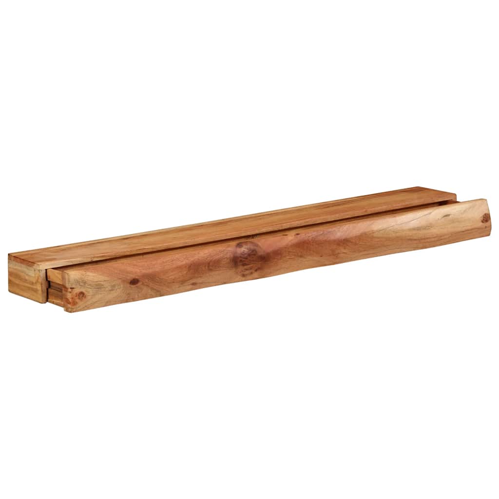 Wandregale 2 Stk. 100x17x8 cm Massivholz Akazie