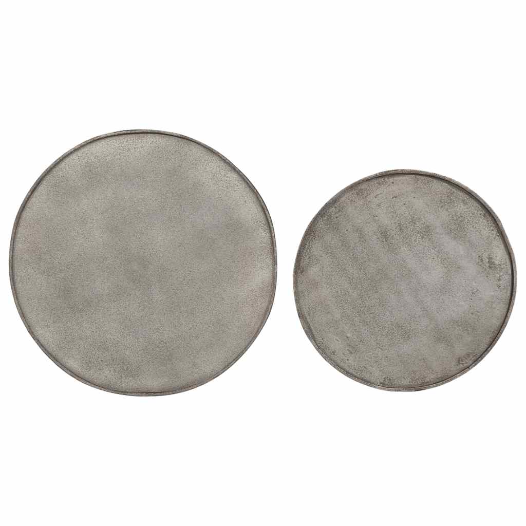 Couchtisch 2 Stk. Silbern Holzwerkstoff