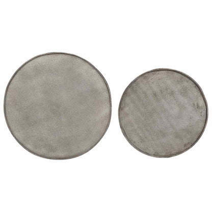 Couchtisch 2 Stk. Silbern Holzwerkstoff