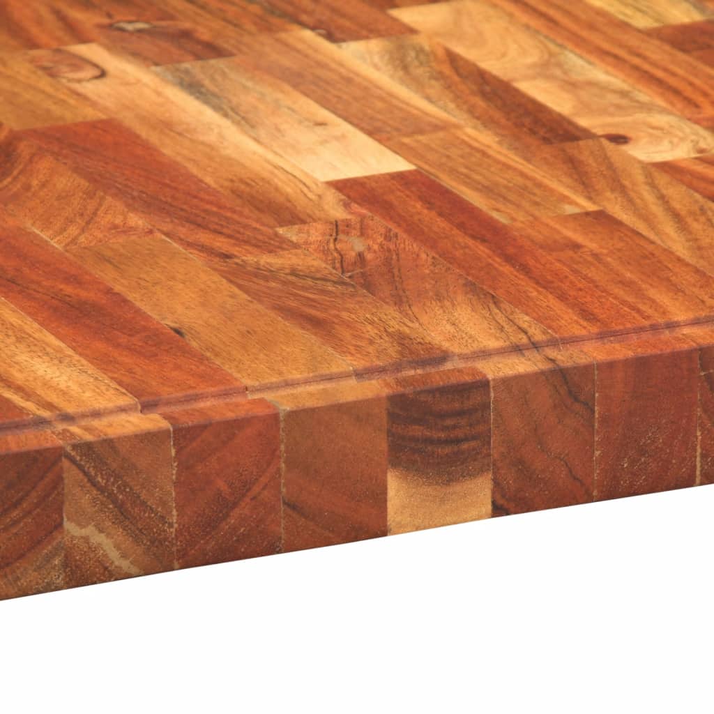 Schneidebrett 60x42x4 cm Massivholz Akazie