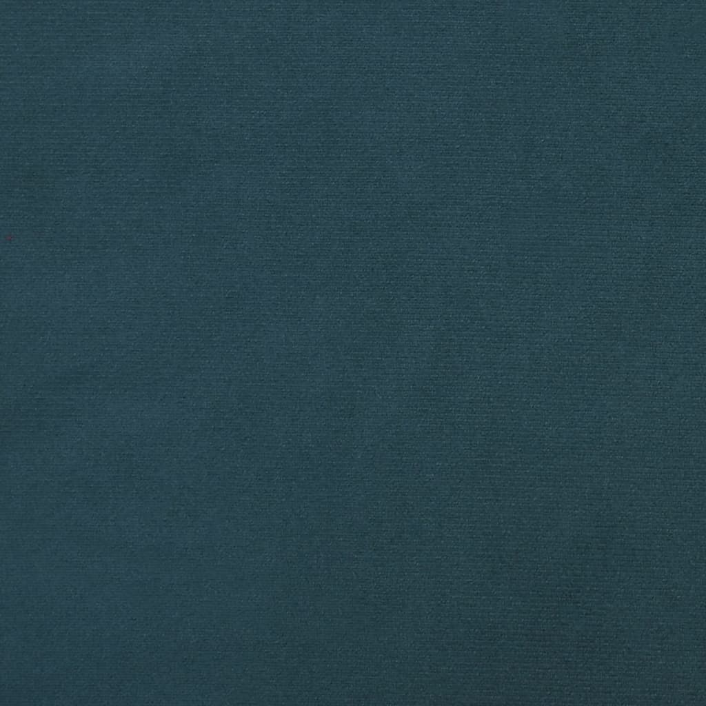 Schlafsofa 2-Sitzer Blau Samt