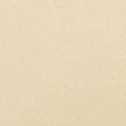 Schlafsofa 2-Sitzer mit 2 Kissen Creme Stoff