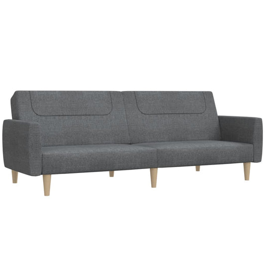 Sovesofa 2-personers lysegrå stof