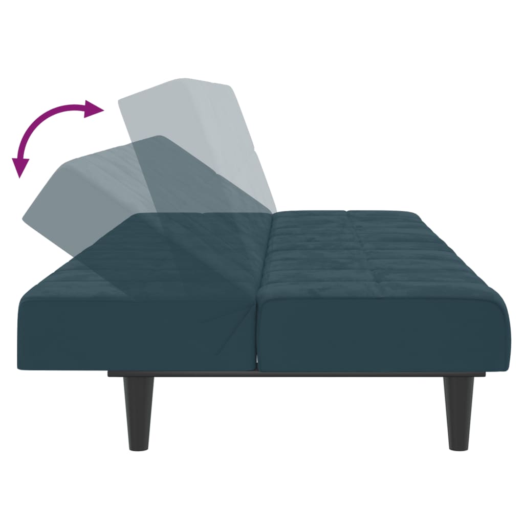 Sovesofa 2-personers Blue Velvet