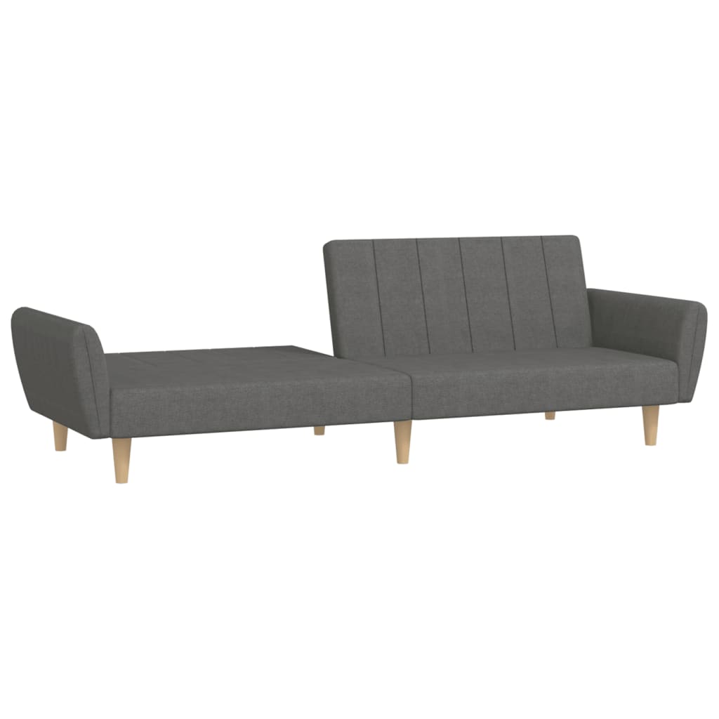 Sovesofa 2-personers lysegrå stof