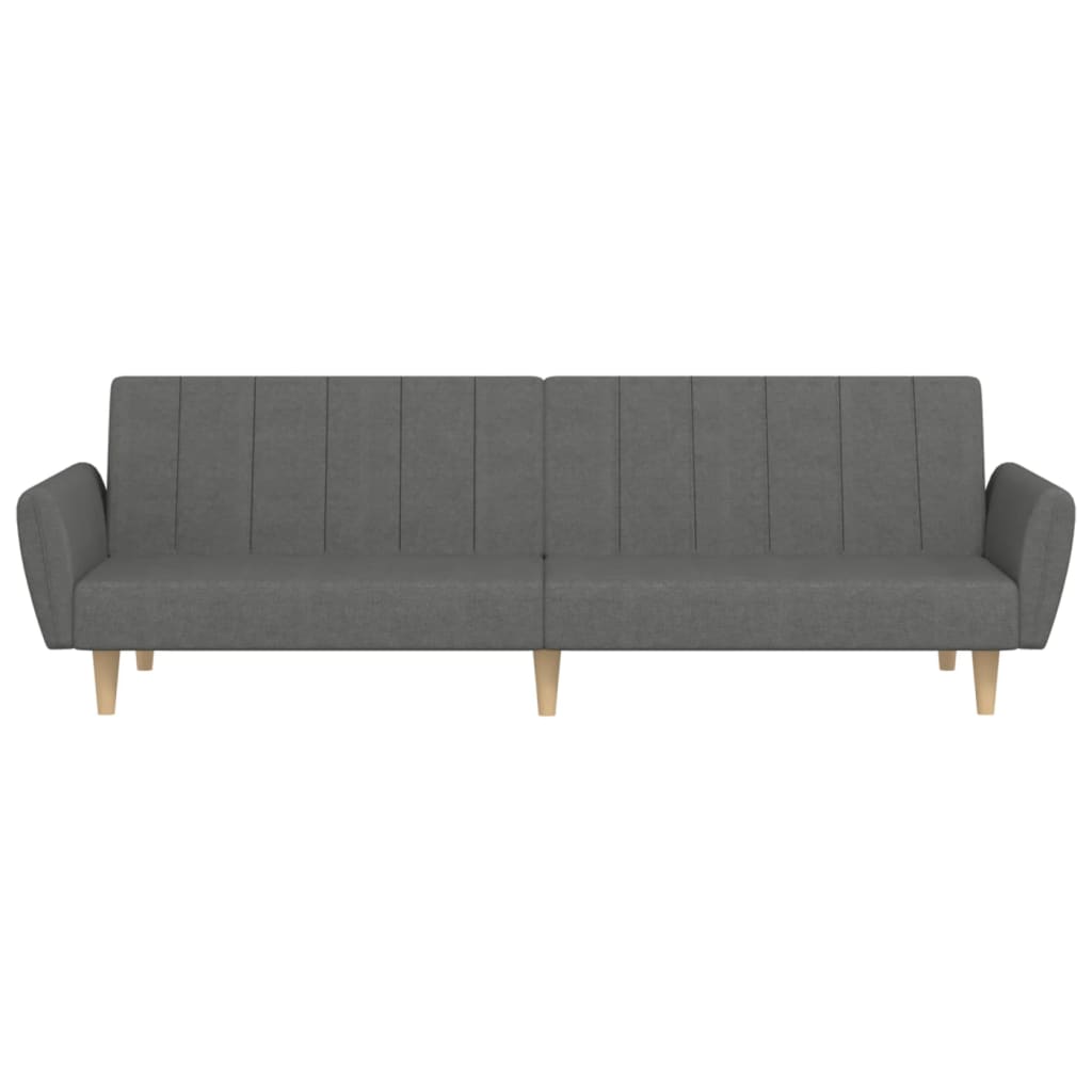 Sovesofa 2-personers lysegrå stof
