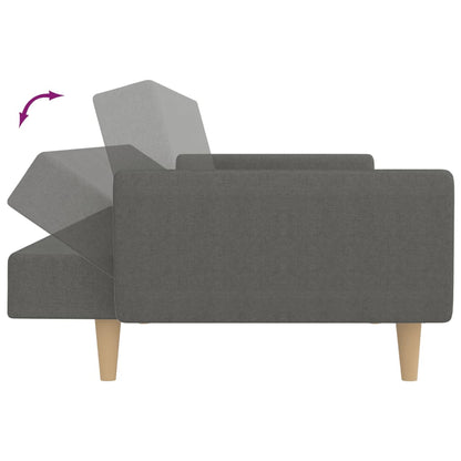 Sovesofa 2-personers lysegrå stof