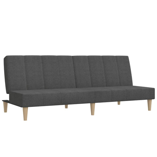 Sovesofa 2-personers mørkegrå stof