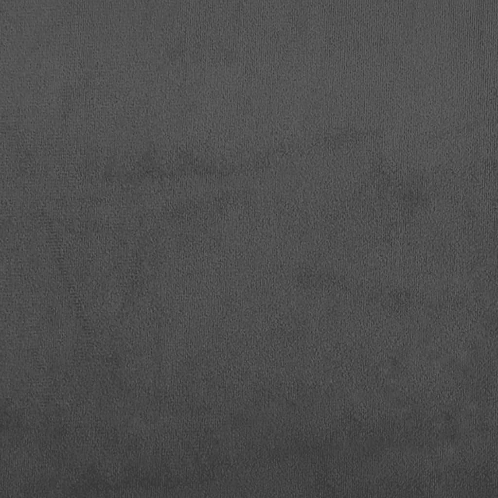 Sovesofa 2-personers mørkegrå fløjl